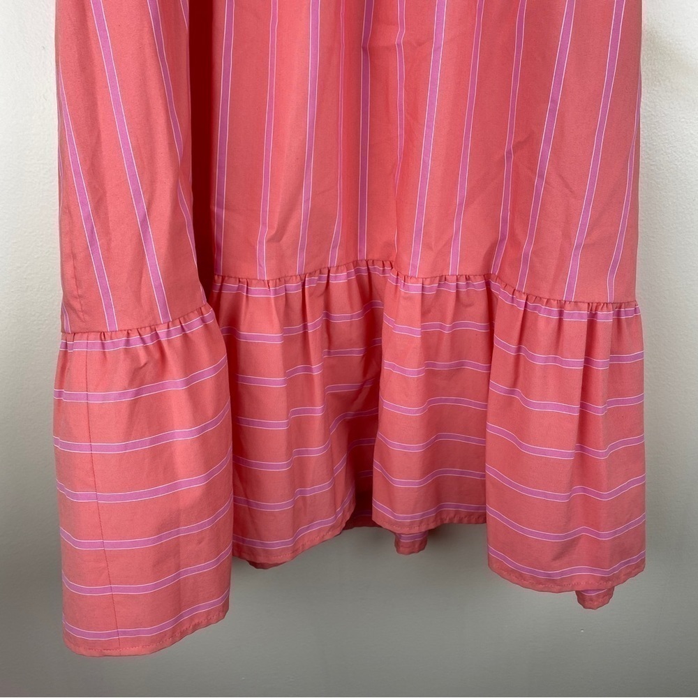 Gal Meets Glam Woman’s Midi Dress 14 Button Front Wide Strap Functioning Buttons - Picture 3 of 9